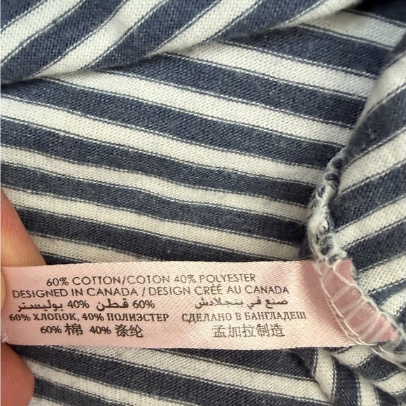 La Vie En Rose Navy and White Striped Tee - Picture 5 of 5